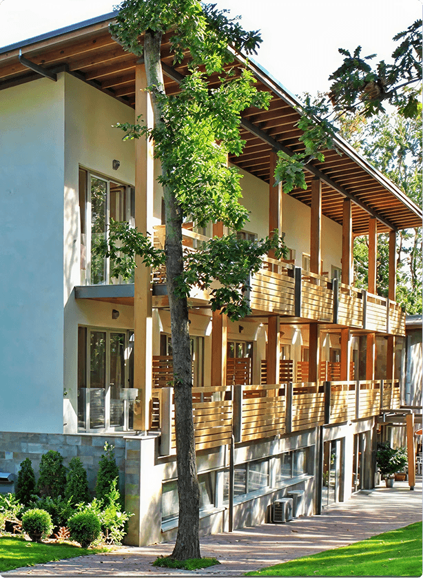Hotel building on the VIEC campus